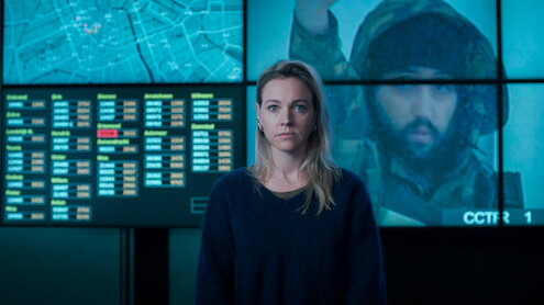 Nederland, Den Haag, 10 april 2024 Control Room Hostage Netflix Horizon film Bobby Boermans Daan Nieuwenhuijs foto: Elmer van der Marel