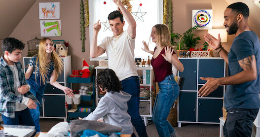 Actor Michael Urie dances in a scene from 'Single All the Way'