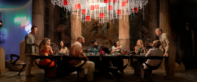 Benoit Blanc Attends a Glamorous Dinner Party in ‘Glass Onion’ First Look