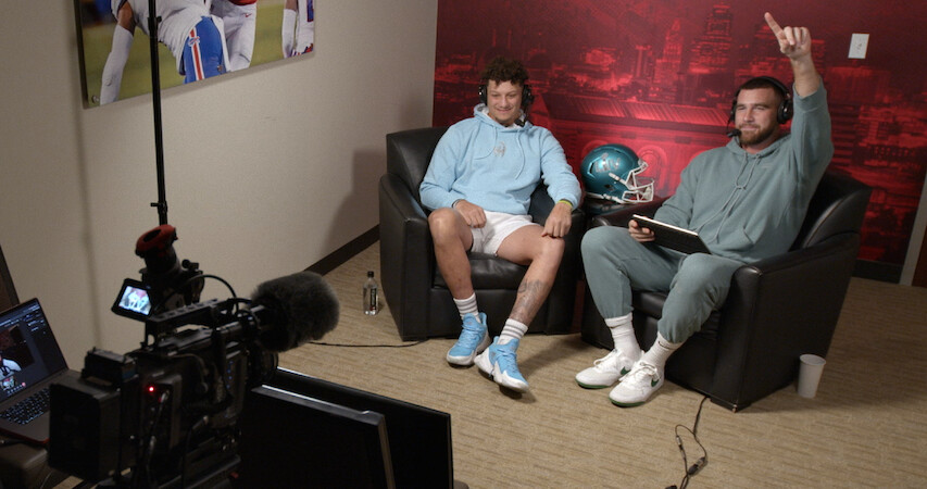 Patrick Mahomes and Travis Kelce.