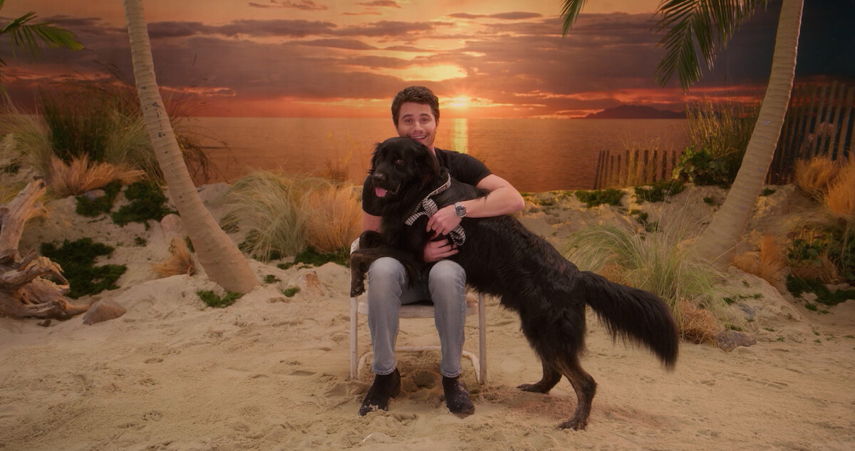 Chase Stokes and dog Milo video