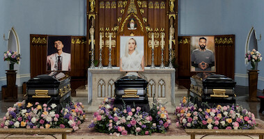 The Fall of the House of Usher funeral scene.