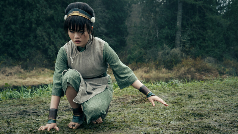 Miya Chen as Toph in 'Avatar: The Last Airbender' Season 2.
