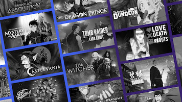 A grid of animated movie and TV titles that are similar to 'Arcane'.