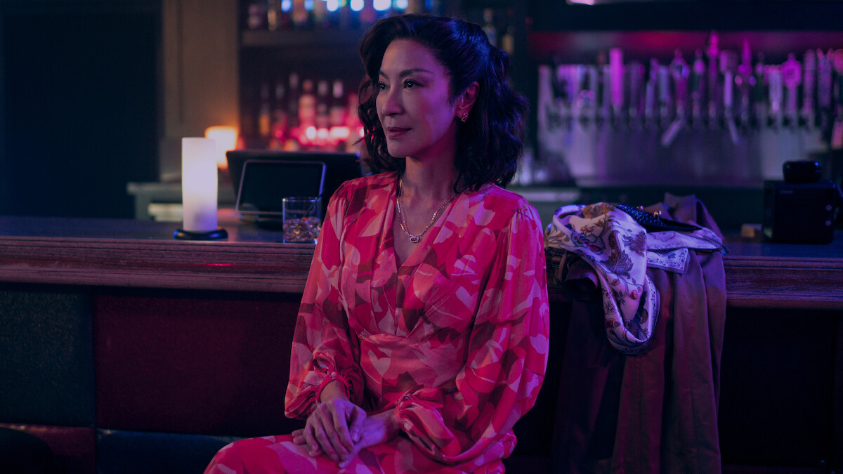 The Brothers Sun. Michelle Yeoh as Mama Sun in episode 106 of The Brothers Sun. Cr. Michael Desmond/Netflix © 2023