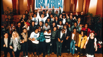 Lionel Richie during the recording of "We Are the World" in The Greatest Night in Pop