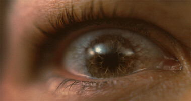 A close-up of an eye 
