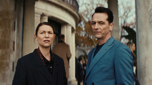 Claire Danes and Matthew Rhys star in 'The Beast in Me.'