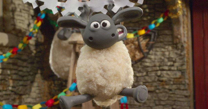 Timmy the sheep in a server room.
