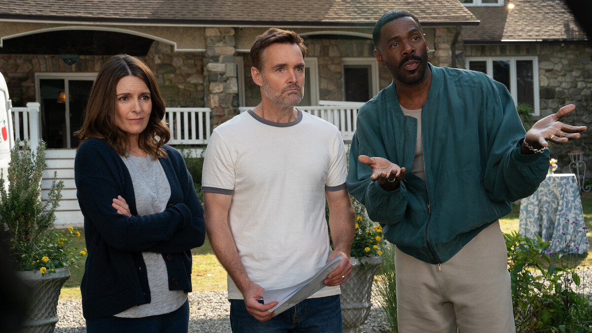 Tina Fey as Kate, Will Forte as Jack, and Colman Domingo as Danny in 'The Four Seasons'