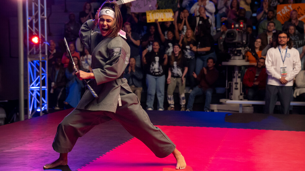 Rayna Vallandingham as Zara in 'Cobra Kai' Season 6.