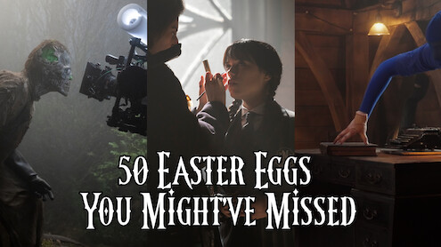 BTS stills of Slurp, Jenna and Thing