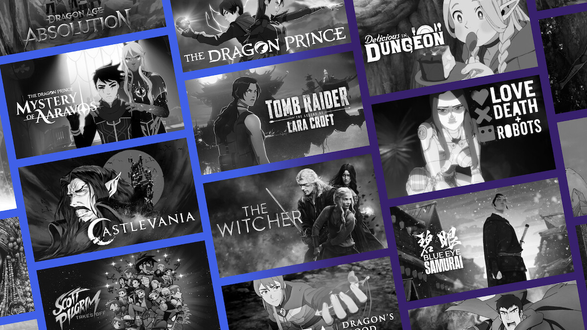 A grid of animated movie and TV titles that are similar to 'Arcane'.